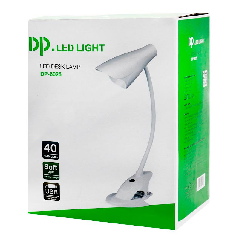 چراغ مطالعه شارژی دی پی DP.LED Light DP-6025