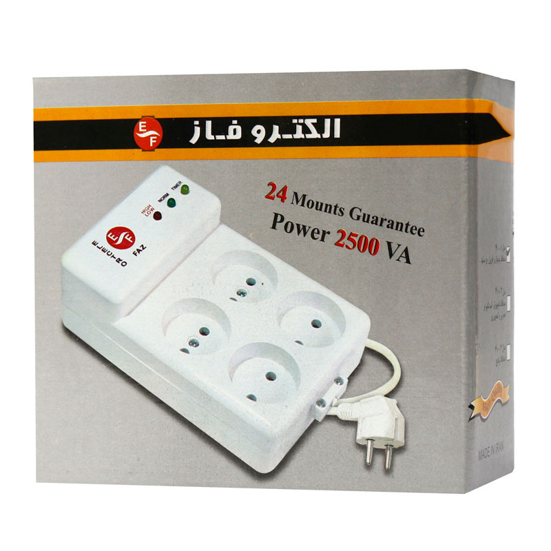 محافظ برق 4 خانه الکترو فاز 1٫5 متری مدل 4001