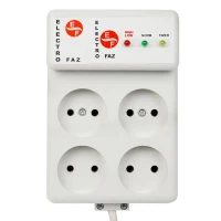 محافظ برق 4 خانه الکترو فاز 3 متری مدل 4001