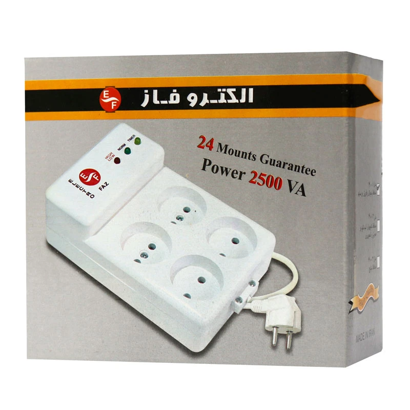 محافظ برق 4 خانه الکترو فاز 1٫5 متری مدل 4002