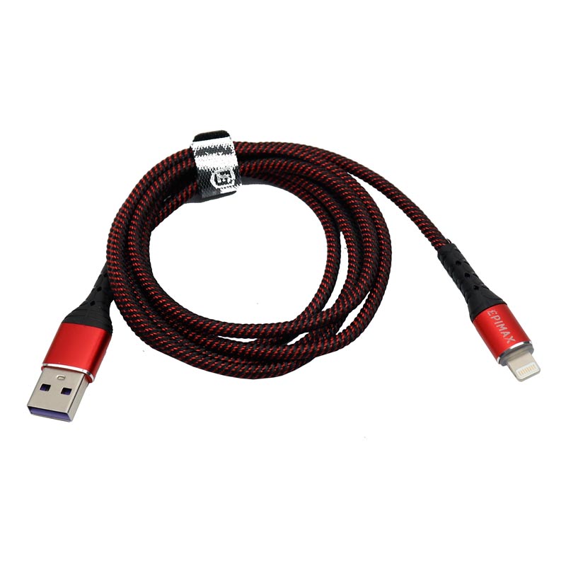 کابل آیفونی فست شارژ Epimax EC-09 5A 1.2m