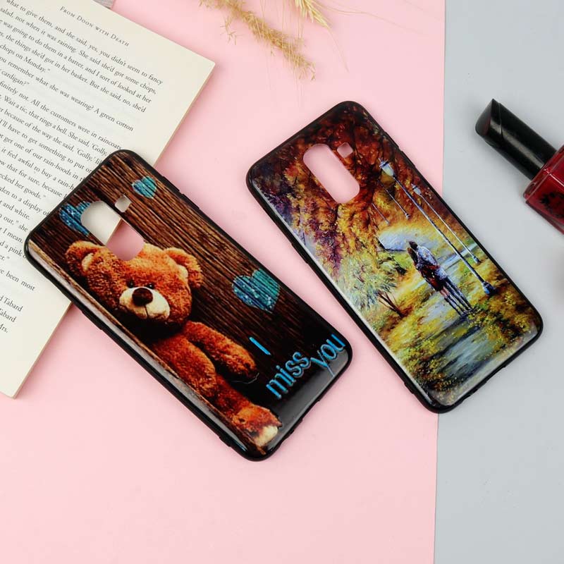 قاب فانتزی برجسته دخترانه سامسونگ A6 Plus سری 16