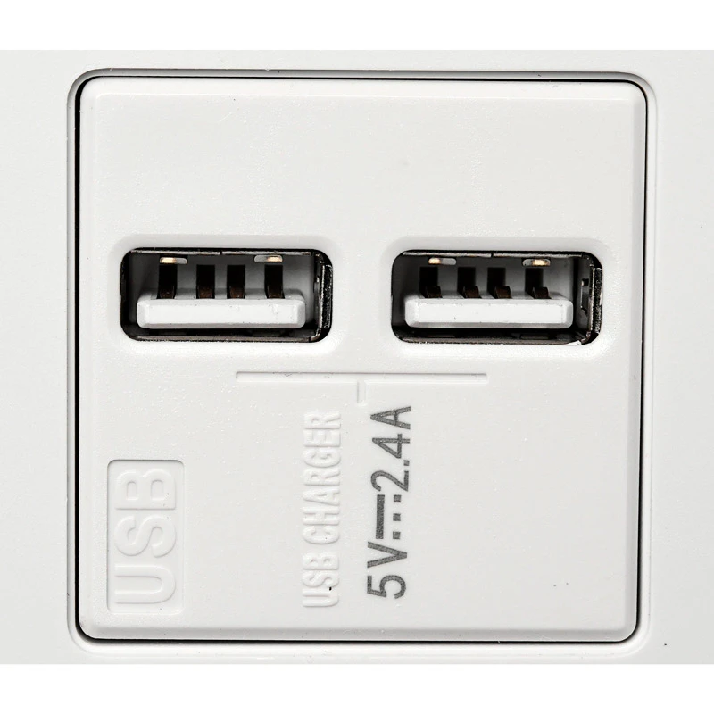 چند راهی 3 خانه Fox ZA214 با کابل 3 متری + شارژر USB