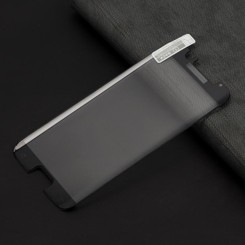 گلس تمام چسب Samsung S6 Edge مشکی