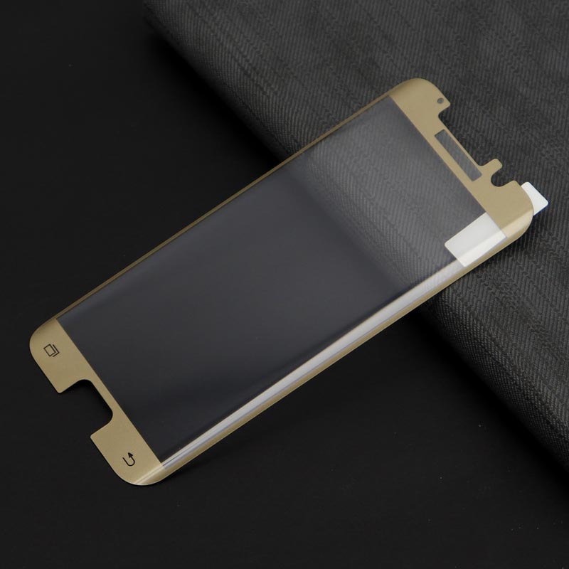 گلس تمام چسب Samsung S6 Edge طلایی