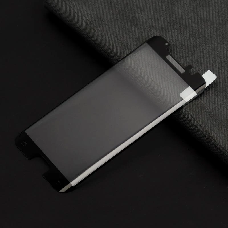 گلس تمام چسب Samsung S6 Edge مشکی