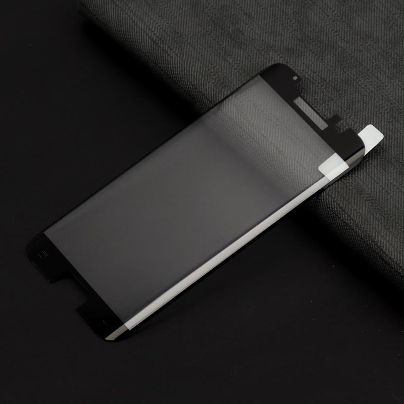 گلس تمام چسب Samsung S6 Edge مشکی