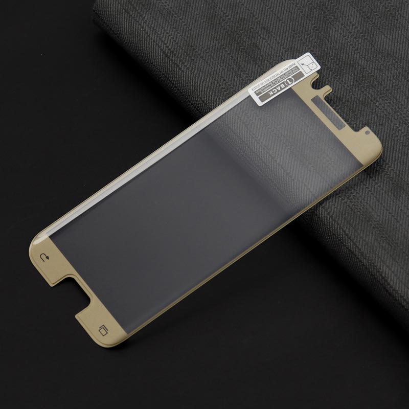 گلس تمام چسب Samsung S6 Edge طلایی