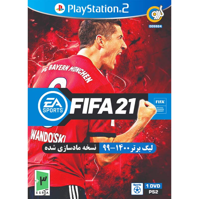 بازی FIFA 21 + لیگ برتر 1400-99 گردو مناسب برای PS2