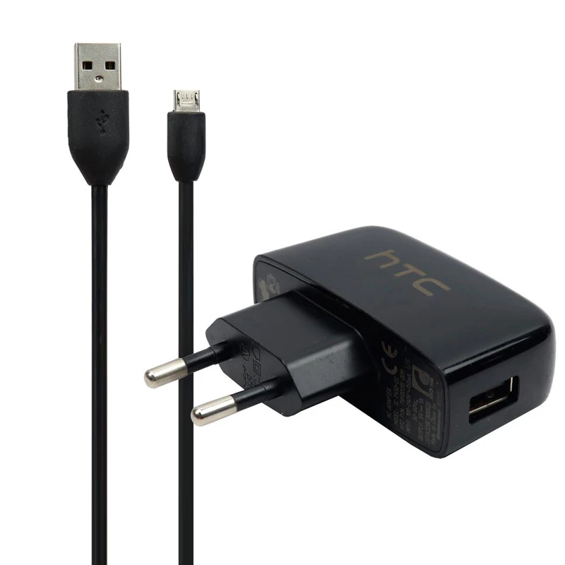 شارژر دیواری HTC 1A + کابل میکرو یو اس بی