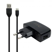 شارژر دیواری HTC 1A + کابل میکرو یو اس بی