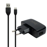 شارژر دیواری HTC 1A + کابل میکرو یو اس بی