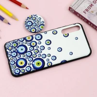 قاب فانتزی برجسته + پاپ سوکت طرح چشم و نظر هواوی Y8p سری D