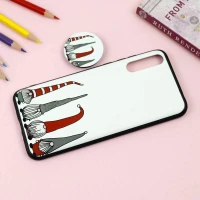 قاب فانتزی برجسته + پاپ سوکت طرح کوتوله هواوی Y8p سری D