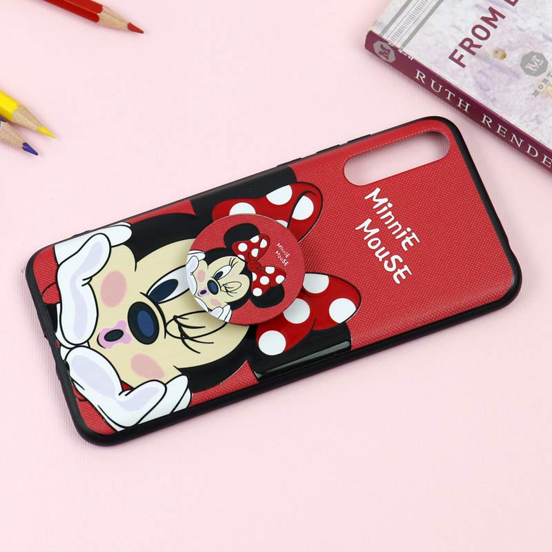 قاب فانتزی برجسته + پاپ سوکت طرح میکی موس هواوی Y8p سری D