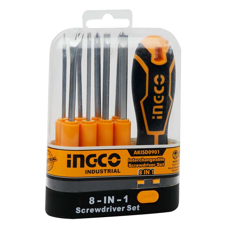 ست پیچ گوشتی و میخ کش 8 عددی اینکو Ingco AKISD0901
