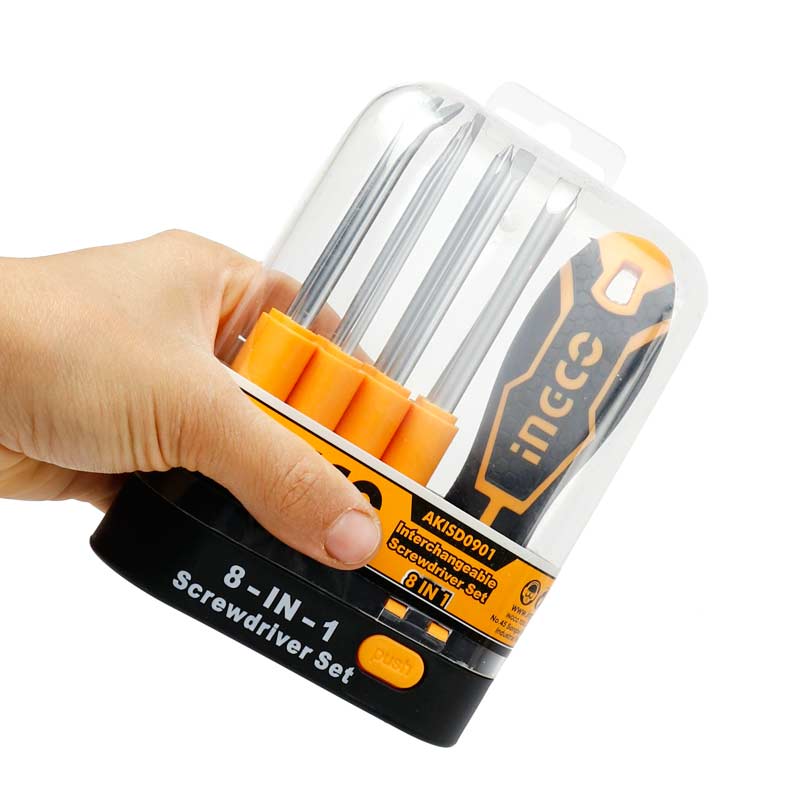 ست پیچ گوشتی و میخ کش 8 عددی اینکو Ingco AKISD0901