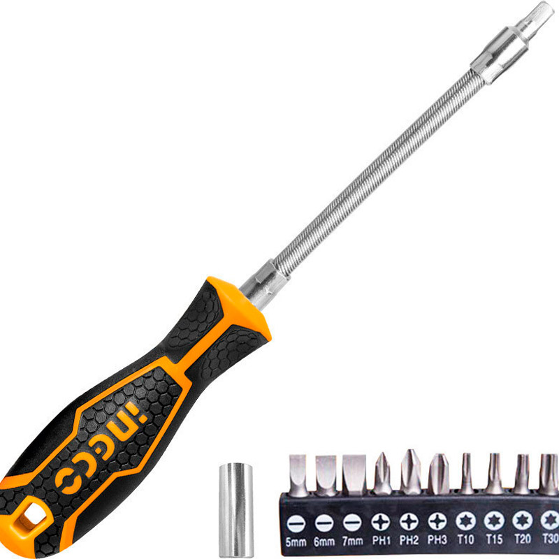 ست پیچ گوشتی فنری 12 عددی اینکو Ingco AKSDFL1208