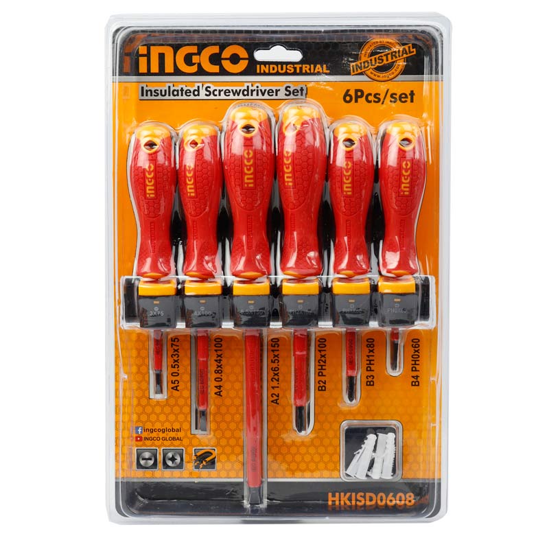 ست پیچ گوشتی 6 عددی اینکو Ingco HKISD0608