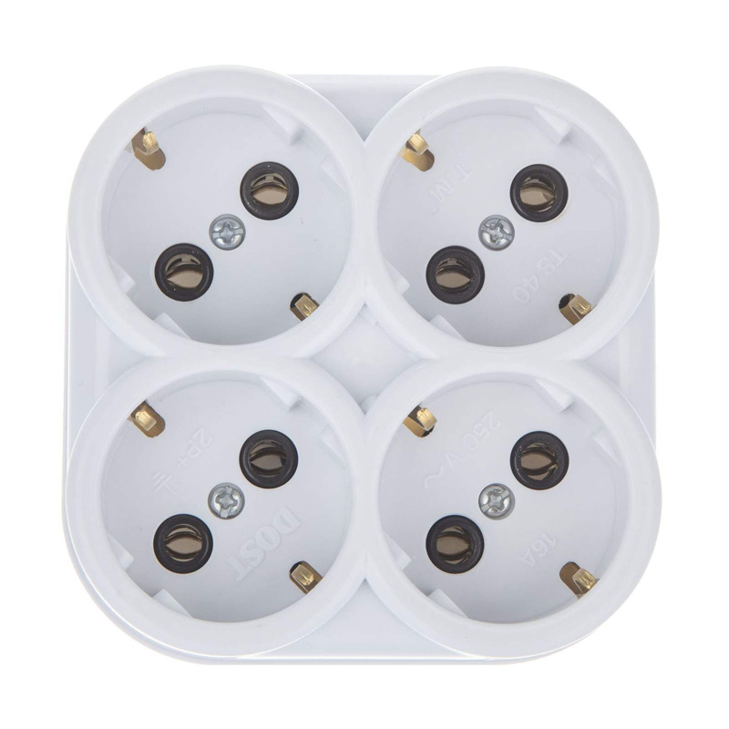 چند راهی 4 خانه برق ارت دار خیام الکتریک Khayam Electric DES-901