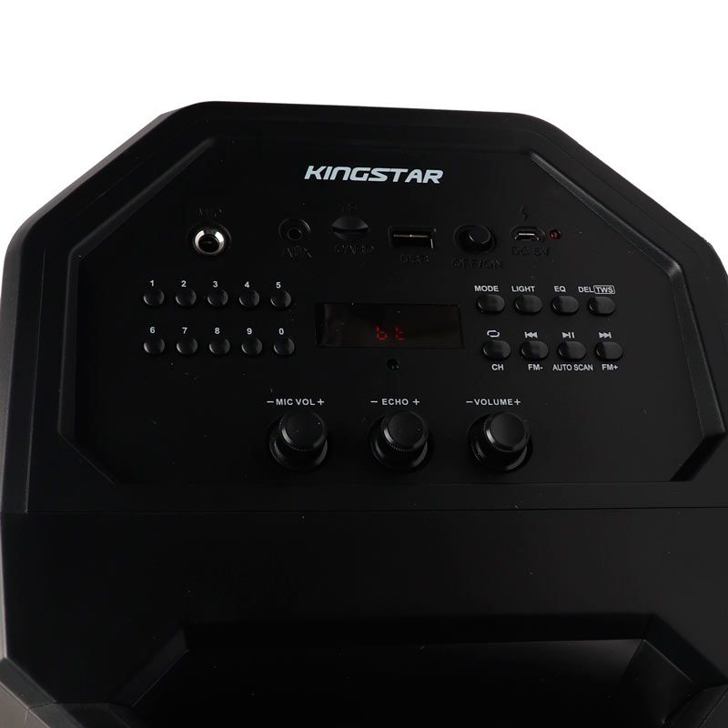 اسپیکر چمدانی بلوتوثی رم و فلش خور KingStar KBS454 + ریموت کنترل
