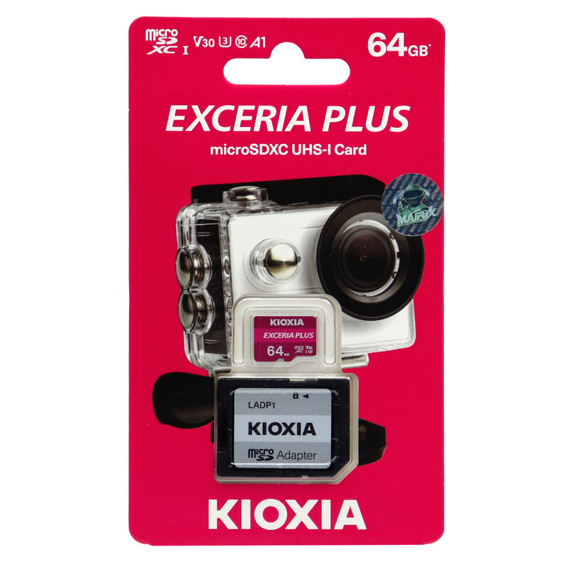 رم میکرو 64 گیگ کیوکسیا Kioxia EXCERIA A1 U3 V30 C10 100MB/s + خشاب