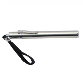 چراغ قوه استیل باتری خور 140mm