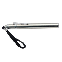 چراغ قوه استیل باتری خور 140mm