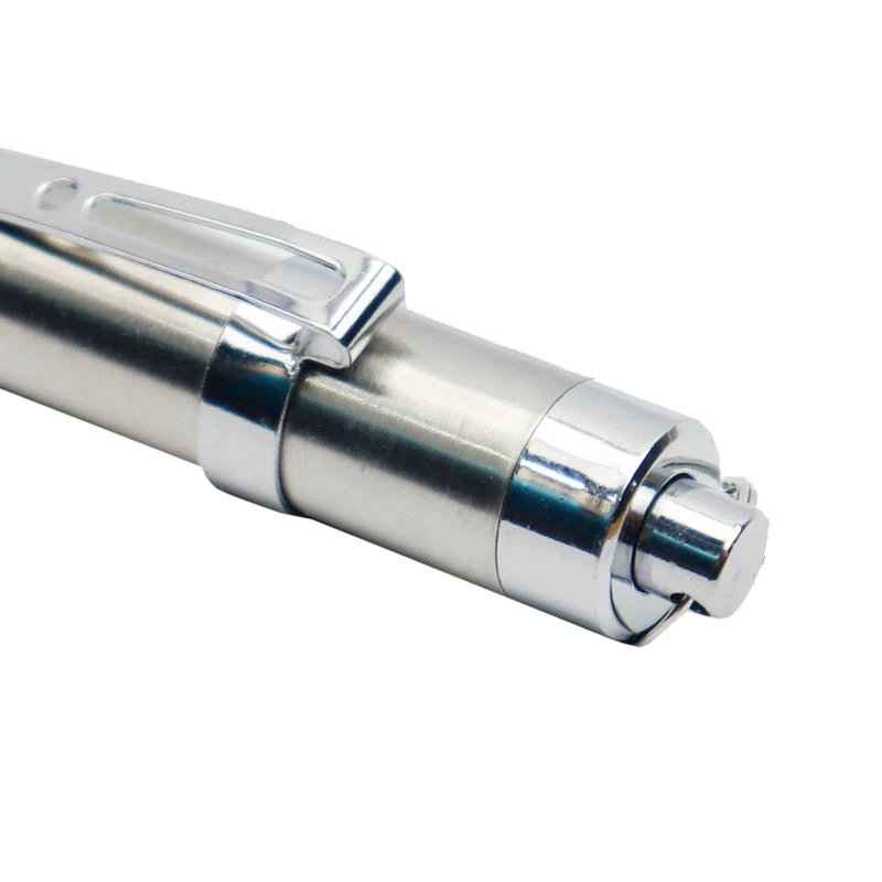 چراغ قوه استیل باتری خور 140mm