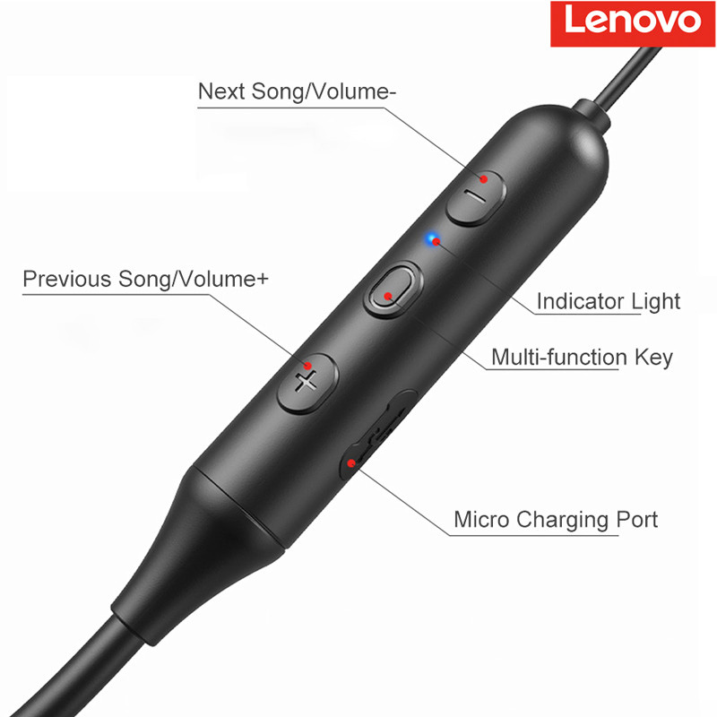 هندزفری بلوتوث دورگردنی Lenovo H201