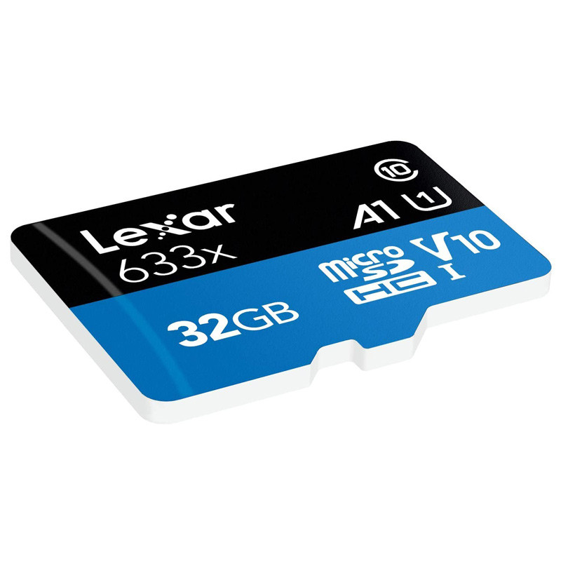 رم میکرو 32 گیگ لکسار Lexar Blue Series 633X A1 V10 U1 C10 100MB/s + خشاب