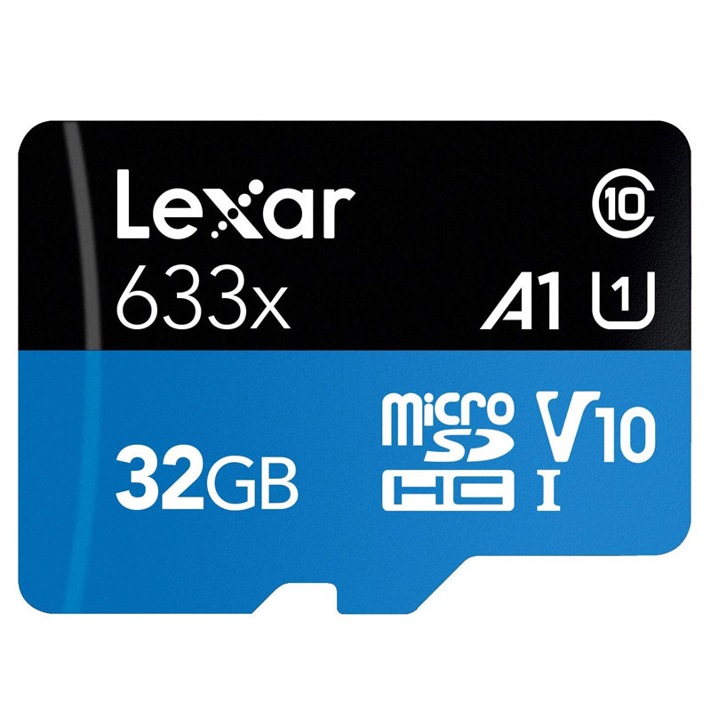 رم میکرو 32 گیگ لکسار Lexar Blue Series 633X A1 V10 U1 C10 100MB/s + خشاب