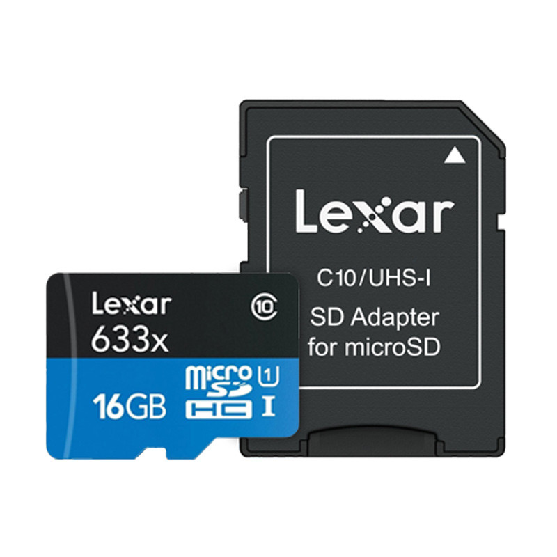 رم میکرو 16 گیگ لکسار Lexar 633X U1 C10 95MB/s + خشاب
