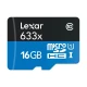 رم میکرو 16 گیگ لکسار Lexar 633X U1 C10 95MB/s + خشاب