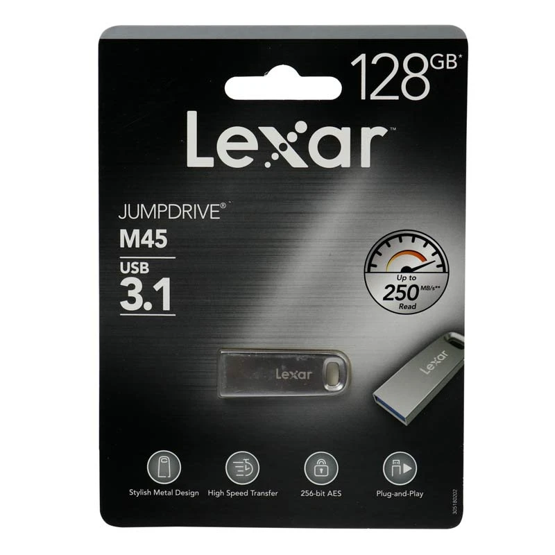 فلش 128 گیگ لکسار Lexar JumpDrive M45 USB3.1