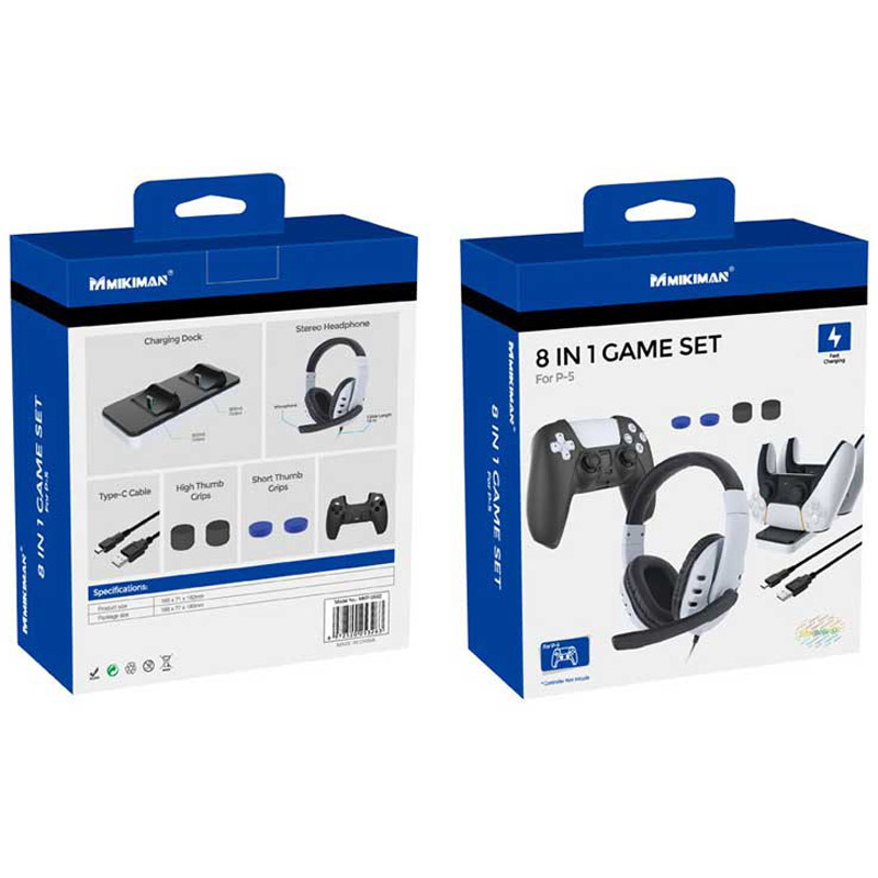 مجموعه لوازم جانبی بازی Mikiman MKP-0592 PS5 8 IN 1
