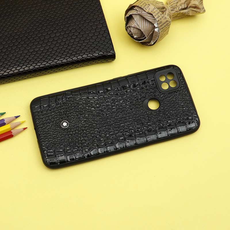 قاب چرمی Mont Blanc شیائومی Redmi 9C محافظ لنز دار