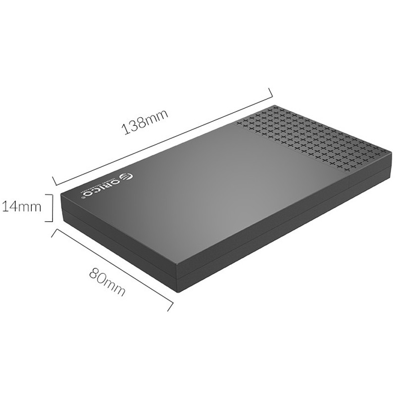 باکس هارد 2.5 اینچی HDD/SSD اوریکو 2526C3