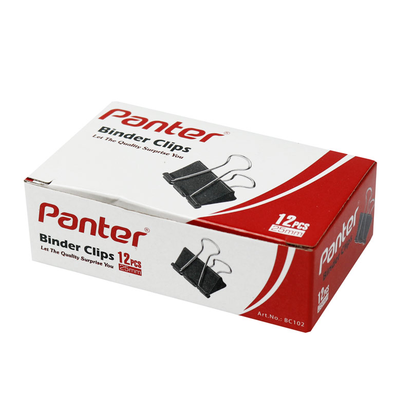 گیره دوبل Panter 25mm بسته 12 عددی