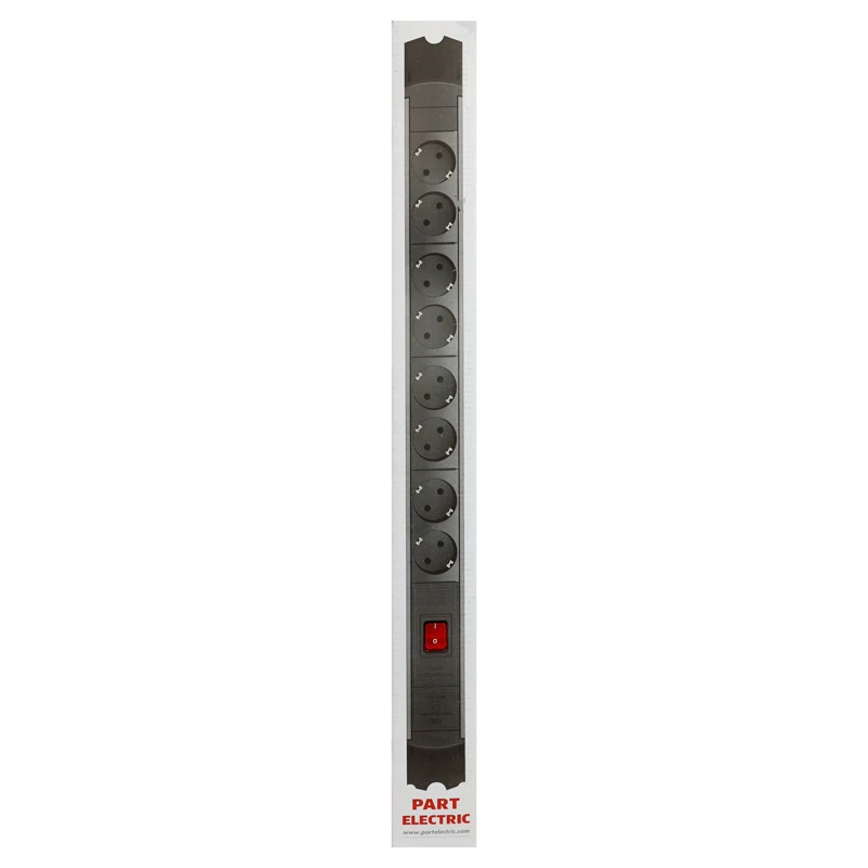 چند راهی 8 خانه ارت دار پارت الکتریک PE5144 با کابل 1.8 متری