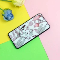 قاب فانتزی برجسته + پاپ سوکت طرح ایفل هواوی Y6p سری D