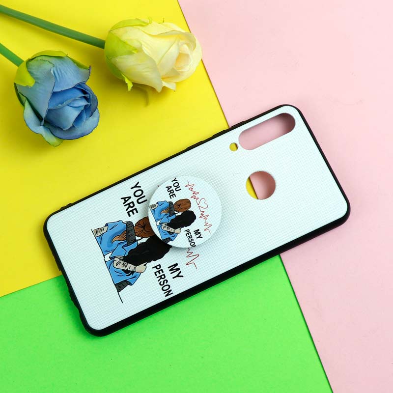 قاب فانتزی برجسته + پاپ سوکت طرح Friends هواوی Y6p سری D