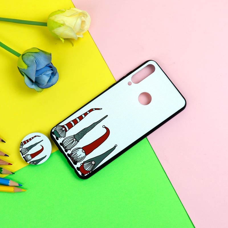 قاب فانتزی برجسته + پاپ سوکت طرح کوتوله هواوی Y6p سری D