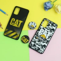 قاب فانتزی برجسته + پاپ سوکت طرح CAT سامسونگ A32 سری D
