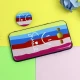 قاب فانتزی برجسته + پاپ سوکت طرح رنگین کمان سامسونگ J3 2016 سری D