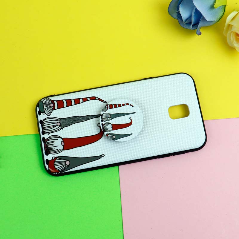 قاب فانتزی برجسته + پاپ سوکت طرح کوتوله سامسونگ J7 Pro سری D