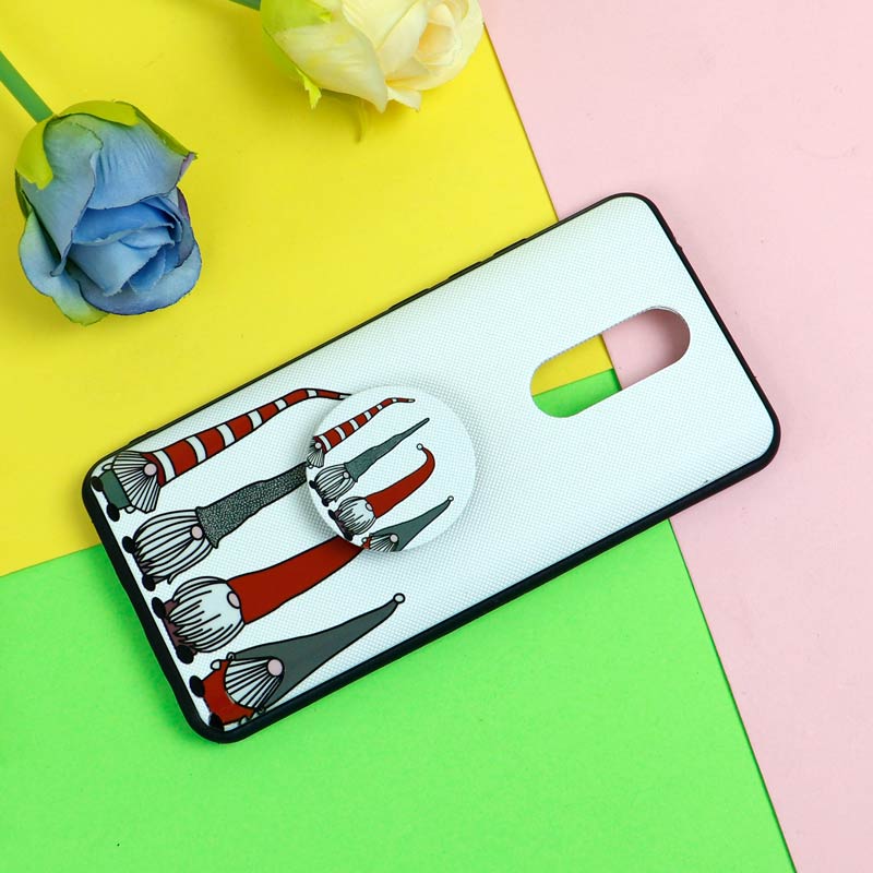 قاب فانتزی برجسته + پاپ سوکت طرح کوتوله شیائومی Redmi 8 سری D