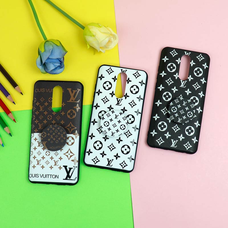 قاب فانتزی برجسته + پاپ سوکت طرح LV شیائومی Redmi 8 سری D