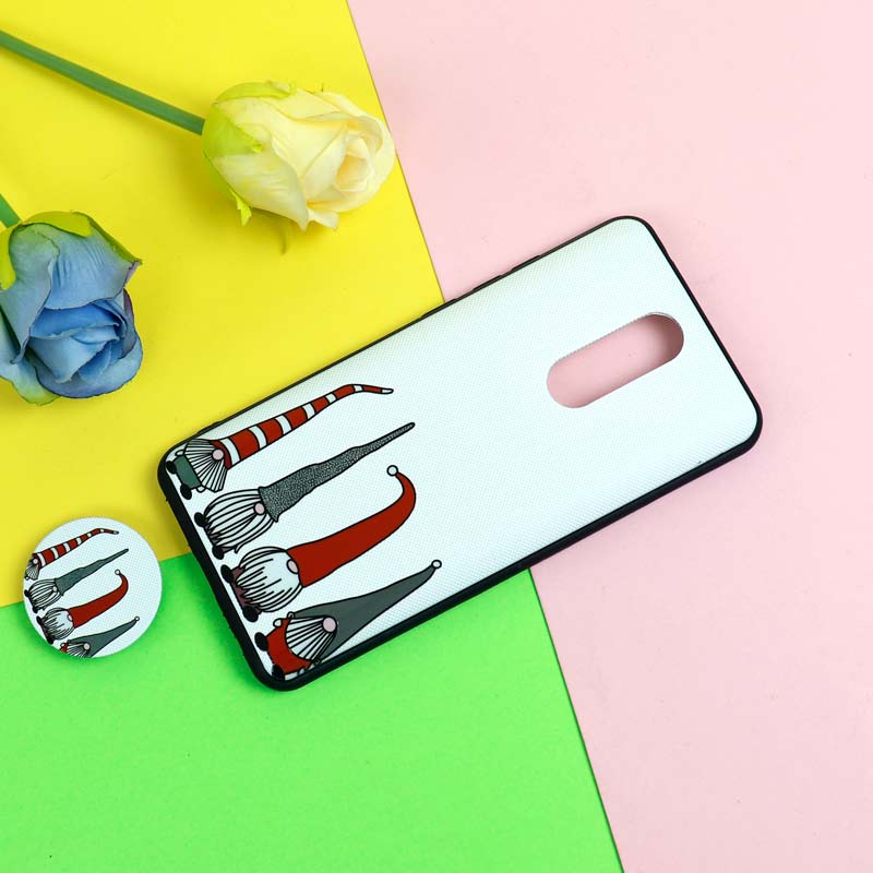 قاب فانتزی برجسته + پاپ سوکت طرح کوتوله شیائومی Redmi 8 سری D