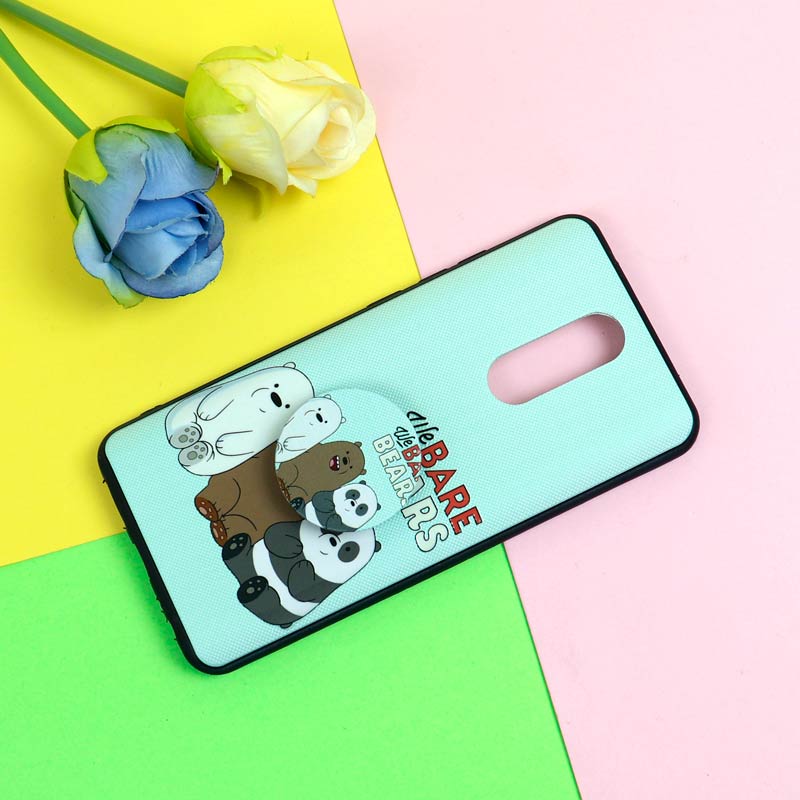 قاب فانتزی برجسته + پاپ سوکت طرح پاندا شیائومی Redmi 8 سری D